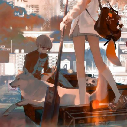 二次元图片漫画风情侣头像