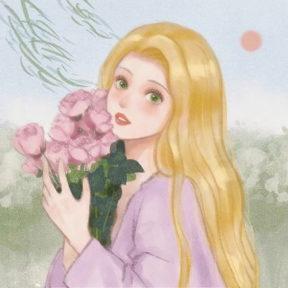 温柔干净气质唯美的手绘头像图片