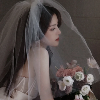 微信头像女生戴头纱