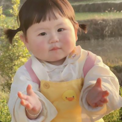 头像女生萌娃真人胖胖的可爱图片