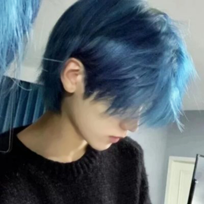 帅气男生染发头像