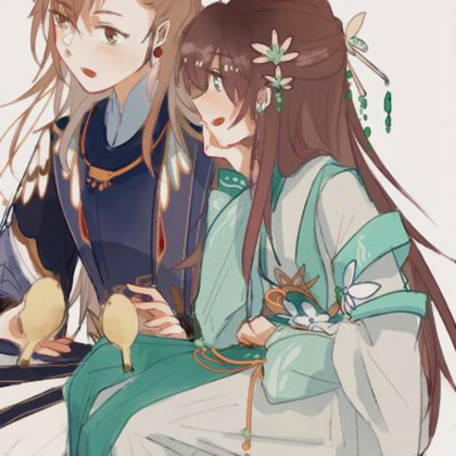 甜美动漫情侣头像小清新高清图片