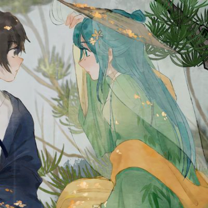 甜美动漫情侣头像小清新高清图片