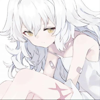 浅色系头像女生动漫简约高清图片