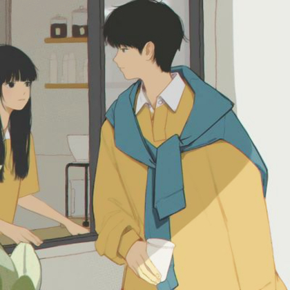 清新动漫情侣高清头像