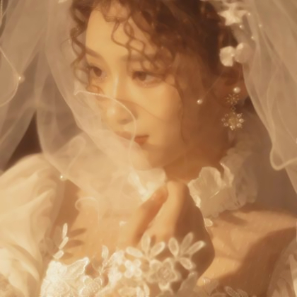 闺蜜头像两人真人婚纱
