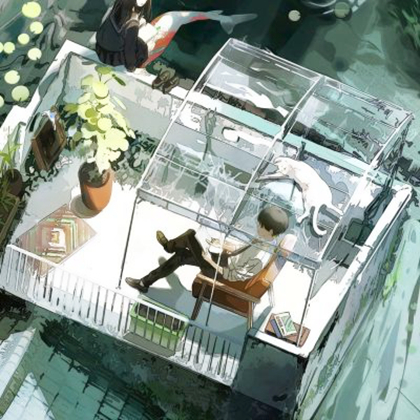 二次元图片漫画风情侣头像