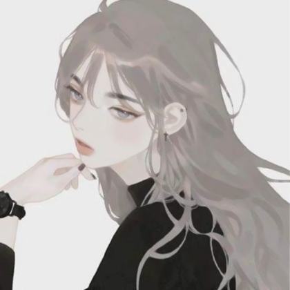 手绘动漫头像高冷女生高清图片