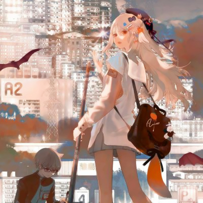 二次元图片漫画风情侣头像