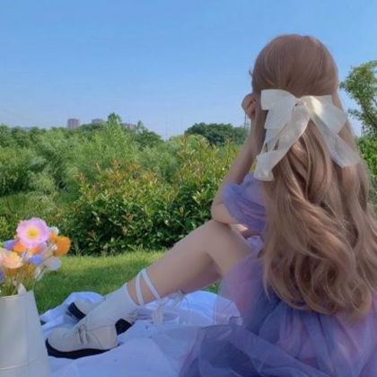 唯美女头像背影