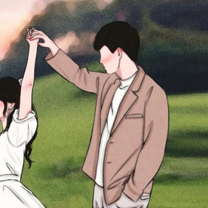 氛围感手绘情侣头像