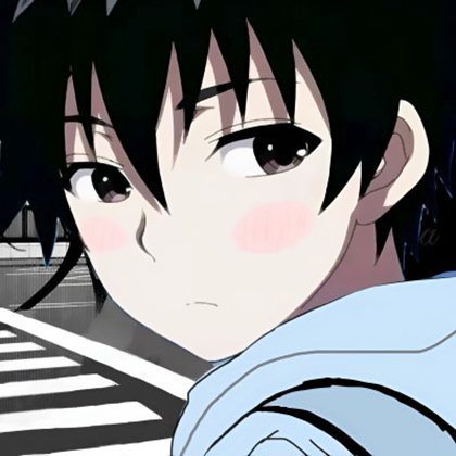 漫画风一男一女真爱动漫情头图片
