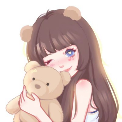 超可爱头像女手绘