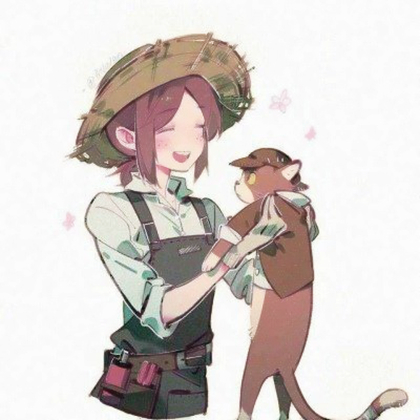 情侣单人抱猫头像