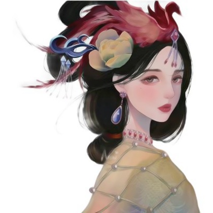 氛围感手绘情侣头像