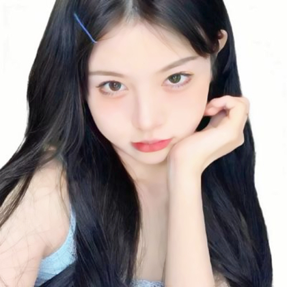白色背景图头像真人女