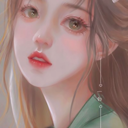 超仙绝美手绘风女头