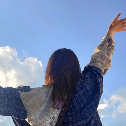 情侣头像一男一女高级背影