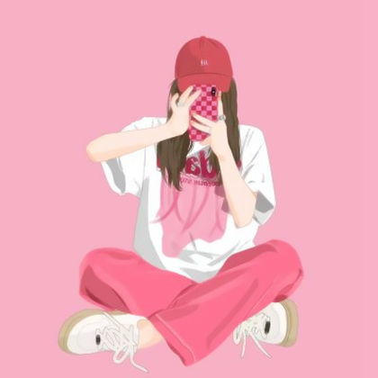 手绘情侣头像高清两张