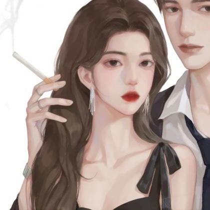 手绘情侣头像高清两张