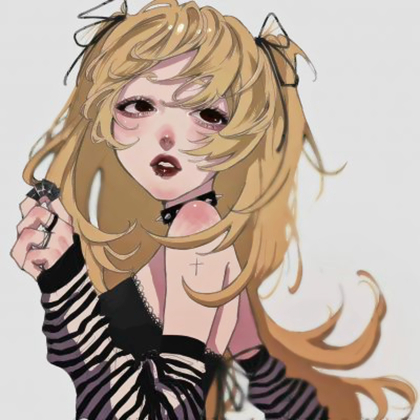 酷炫霸气女生动漫头像微丧