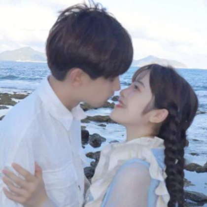 个性时尚真人情侣头像双人