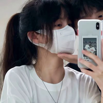 真人超甜情侣头像一左一右高清图片