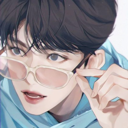 手绘图像男生头像