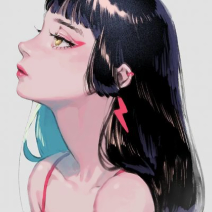 女高清手绘卡通动漫头像图片