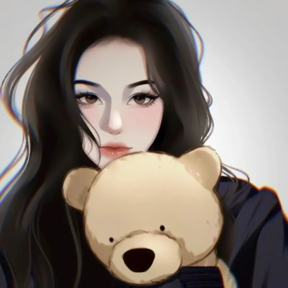 手绘情头一男一女两张