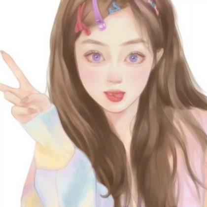 微信头像手绘甜酷女生