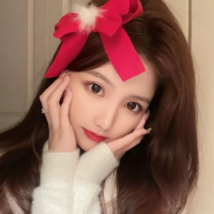 正面自然美女头像