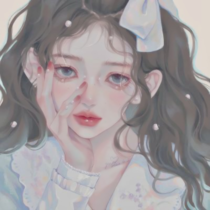 手绘头像女高雅