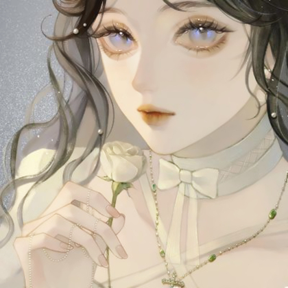 手绘头像女高雅