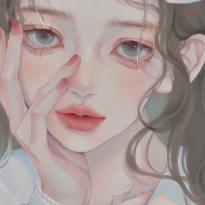 手绘头像女高雅