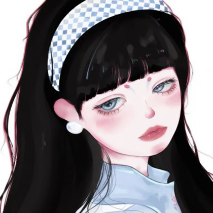 手绘头像女高雅