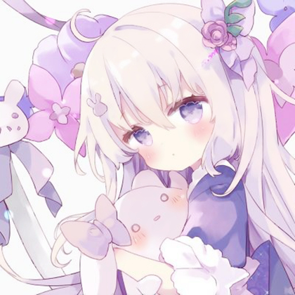 梦幻少女头像紫色动漫