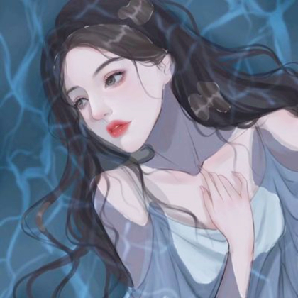 高冷御姐手绘女生头像
