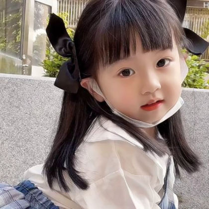 网上最火的小女孩头像