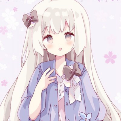 梦幻少女头像紫色动漫