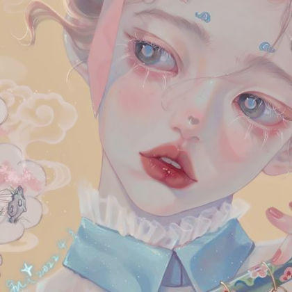 手绘头像女高雅
