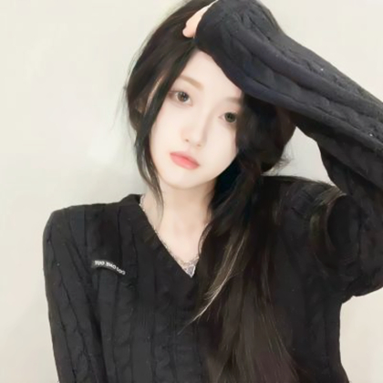 ins治愈风女头真人图片