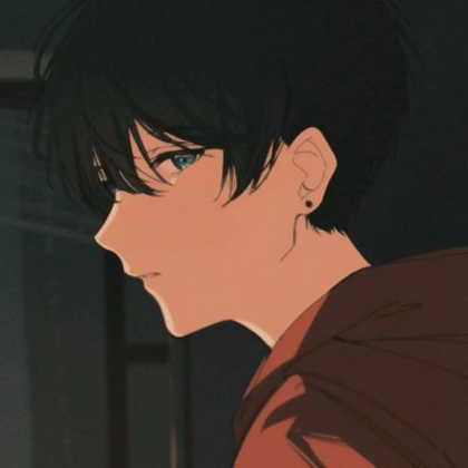 质感小众头像男生动漫
