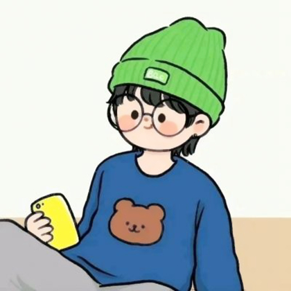 情侣头像一左一右手绘动漫好看高清图片