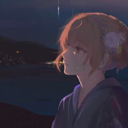 动漫意境女头