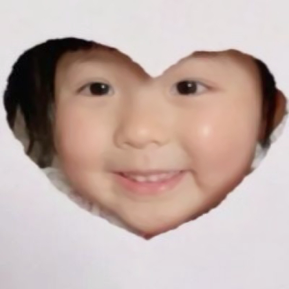 可爱萌娃心形笑脸头像图片