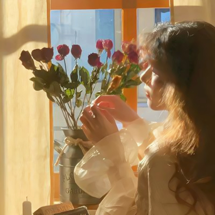带花头像女唯美