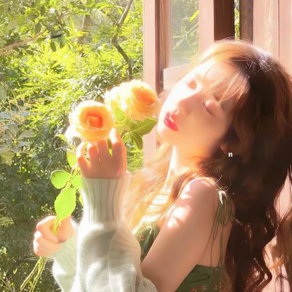 带花头像女唯美