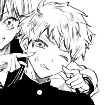 漫画版情侣头像黑白