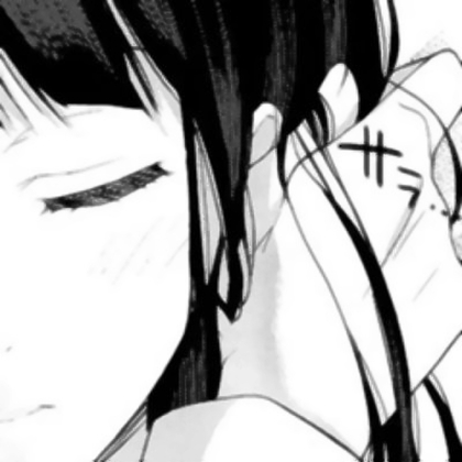 手绘女生头像眼睛